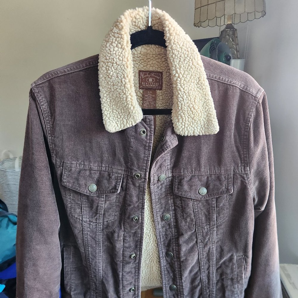 Brown Corduroy Trucker's Jacket